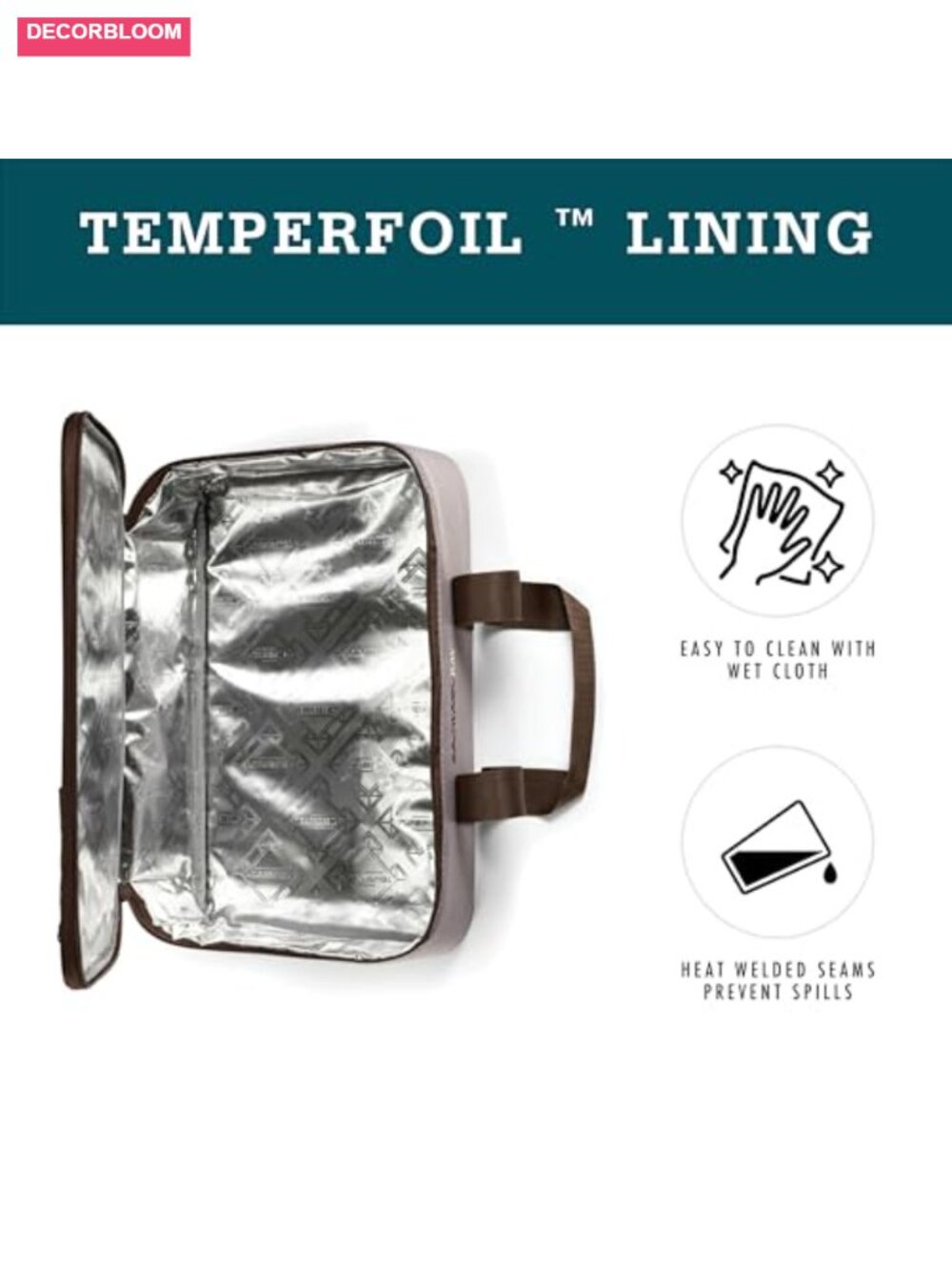 Insulated Casserole Carrier Thermal Tote Fits 9x13 Baking Dish - Picture 3 of 6